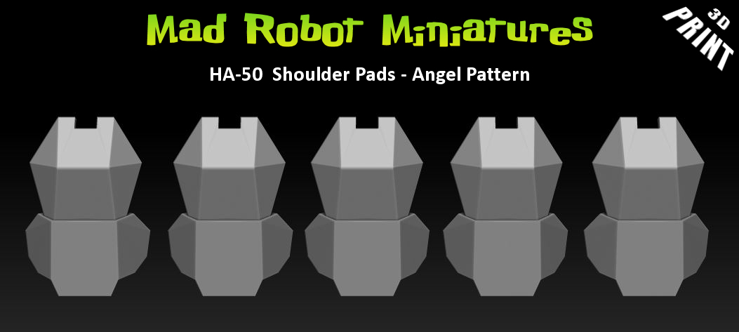 (image for) Shoulder Pads - Angel Pattern