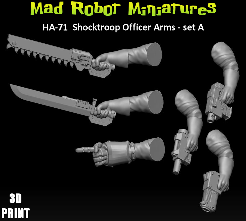 (image for) Shocktroop Officer Arms - set A *