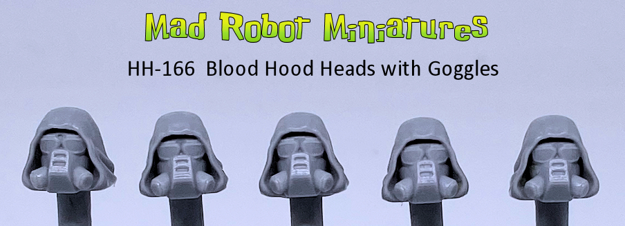 (image for) Blood Hoods Heads with Goggles
