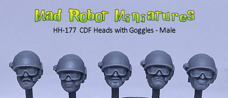 (image for) CDF Heads with Goggles - Male