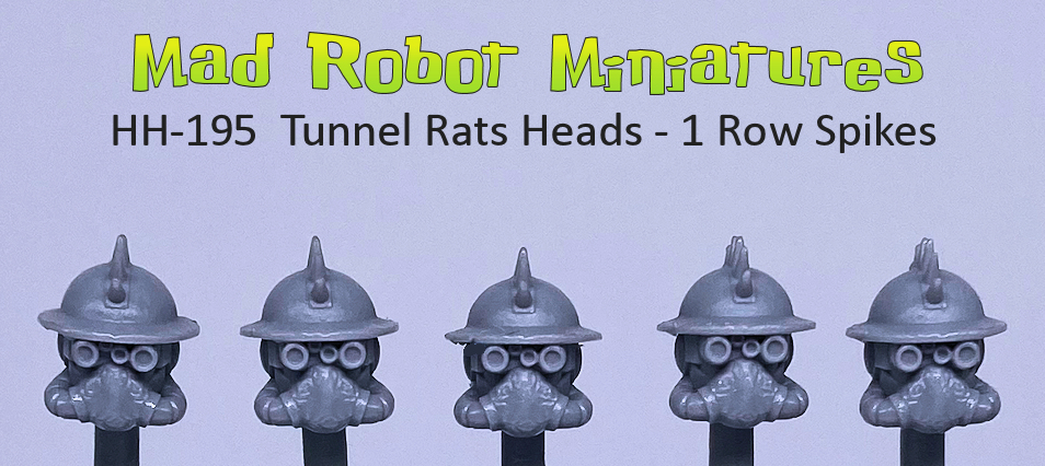 (image for) Tunnel Rats Heads - 1 Row Spikes