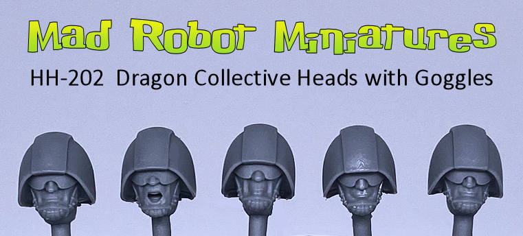 (image for) Dragon Collective Heads with Goggles