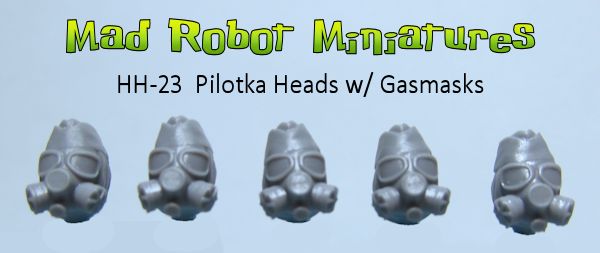 (image for) Pilotka Heads with Gasmasks