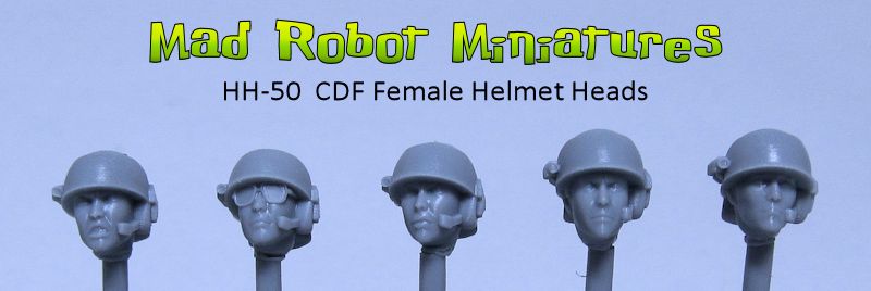 (image for) Female Heads with CDF Helmets