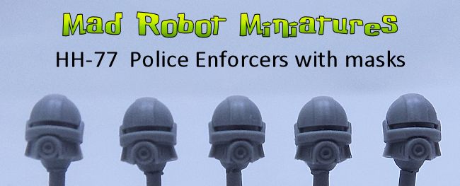 (image for) Space Police Enforcer Heads with masks